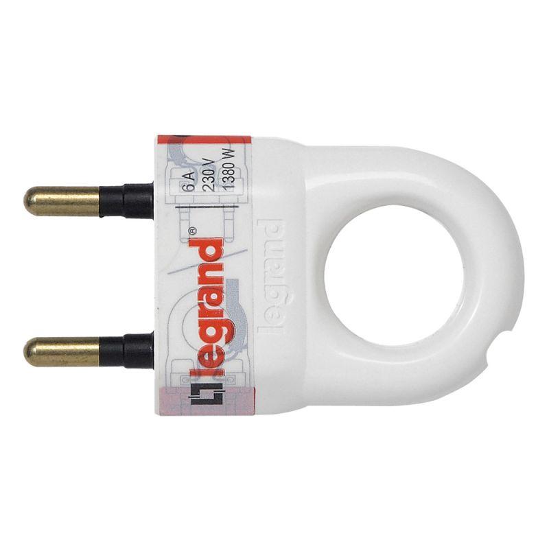 

Вилка 2К Legrand Helium 050162, Белый, 050162 Helium