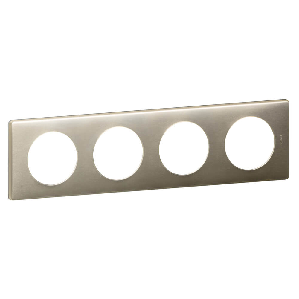 

Рамка 4-постовая Legrand Celiane титан 068904, Титановый, 068904 Celiane