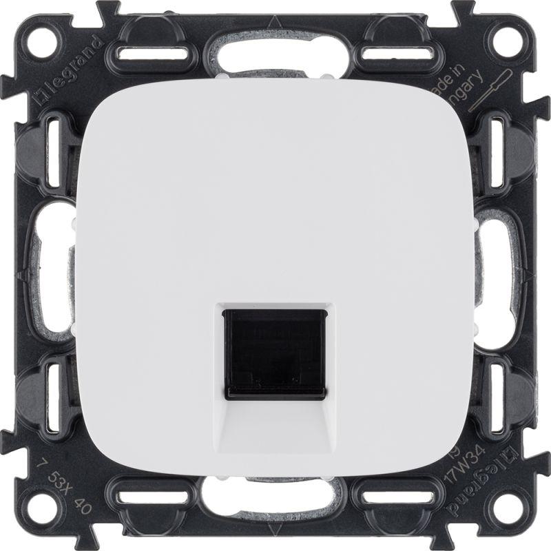 

Розетка компьютерная RJ45 Legrand Valena Allure 5e кат UTP белая 753740, Белый, 753740 Valena Allure
