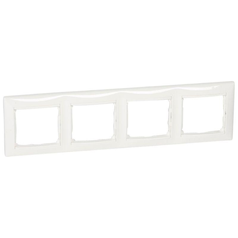 

Рамка 4-постовая Legrand Valena белая 694255, Белый, 694255 Valena