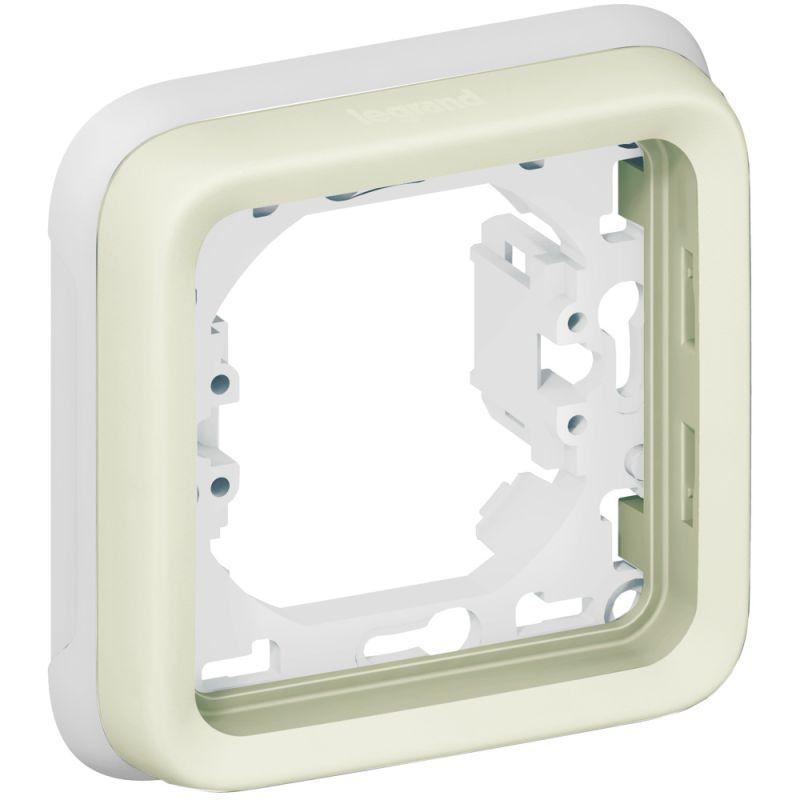

Рамка 1-постовая Legrand Plexo с суппортом белая 069692, Белый, 069692 Plexo