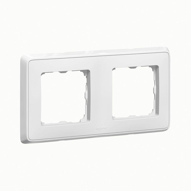 

Рамка 2-постовая Legrand Cariva белая 773652, Белый, 773652 Cariva