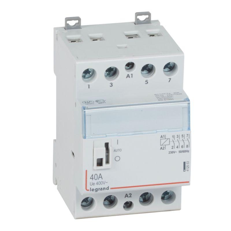 

Контактор Legrand CX3 40А/4п 4НО 412553, Белый, 412553 CX3