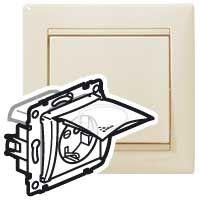 

Розетка 2К+3 Legrand Valena 16A 250V слоновая кость 695640, 695640 Valena