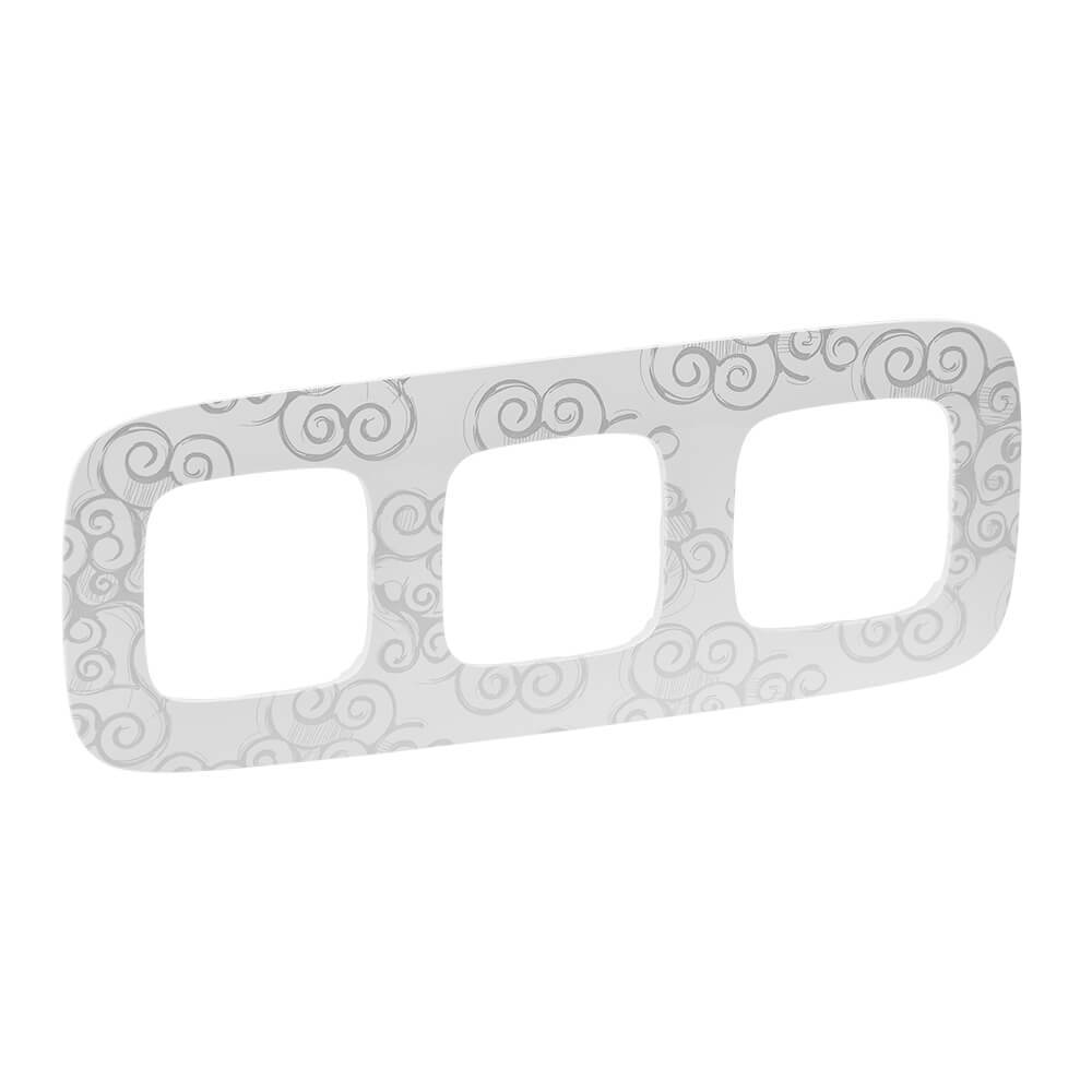 

Рамка 3-постовая Legrand Valena Allure Нарцисс хром 754343, 754343 Valena Allure