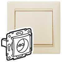 

Розетка 2К Legrand Valena 16A 250V немецкий стандарт слоновая кость 695611, 695611 Valena