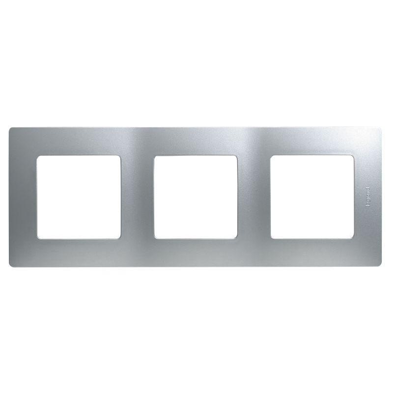 

Рамка 3-постовая Legrand Etika алюминий 672553, 672553 Etika