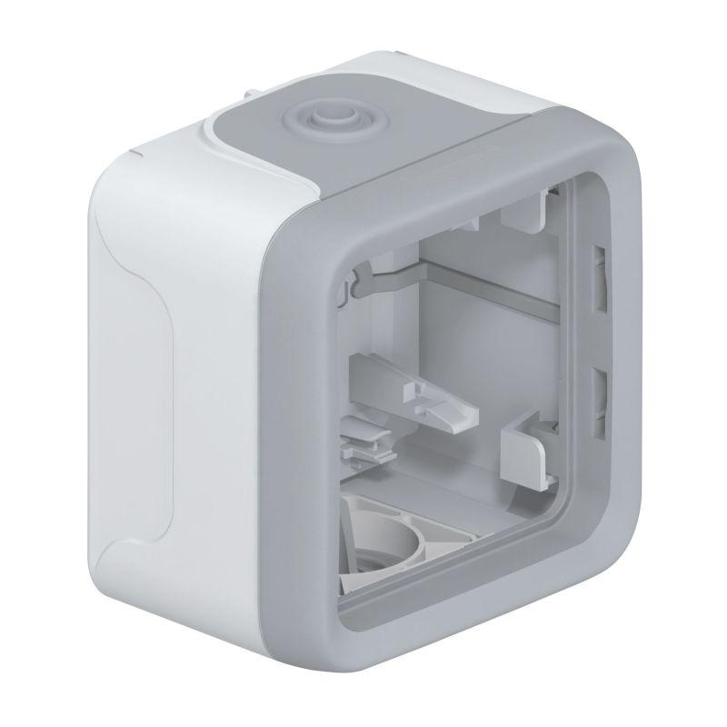 

Коробка для накладного монтажа 1-постовая Legrand Plexo серая 069651, Серый, 069651 Plexo