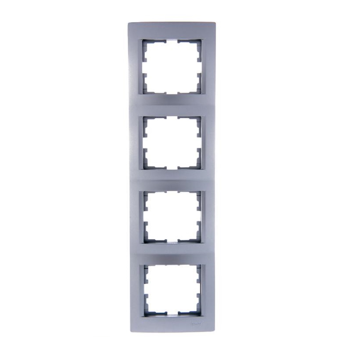 

Рамка 4-ая вертикальная Lezard Karina серебро 707-4300-154, Матовое серебро, 707-4300-154 Karina