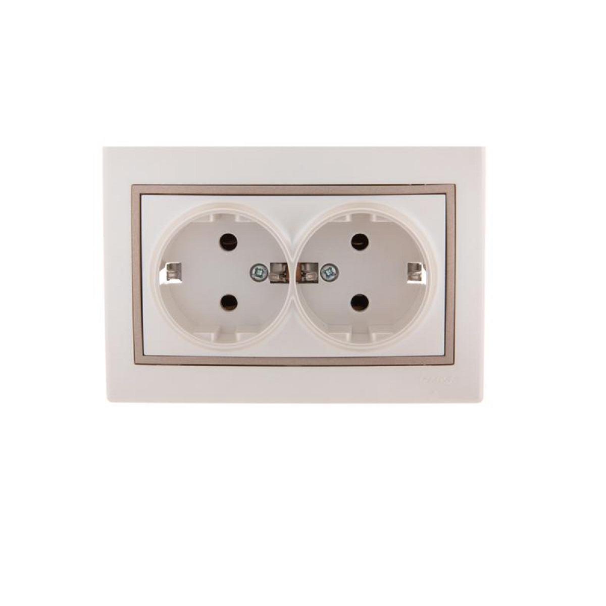 

Розетка 2-ая с зазем. Lezard Mira белый жемчуг с кор. вст. 701-3031-127, 701-3031-127 Mira