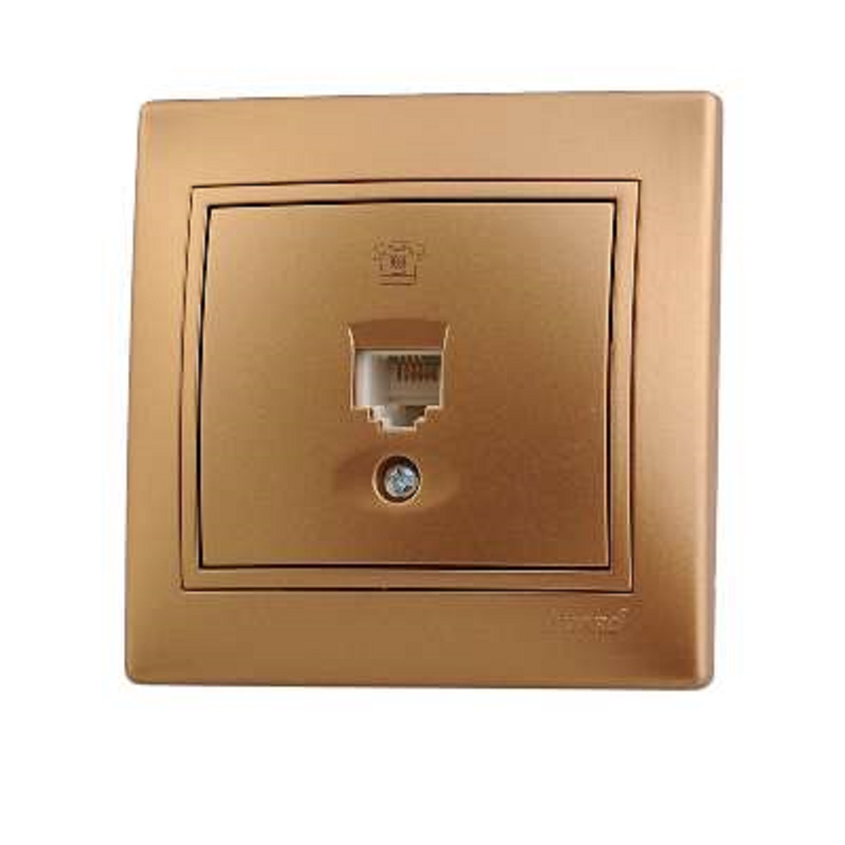 

Розетка телефонная евро Lezard Mira золото 701-1313-137, Золотой, 701-1313-137 Mira