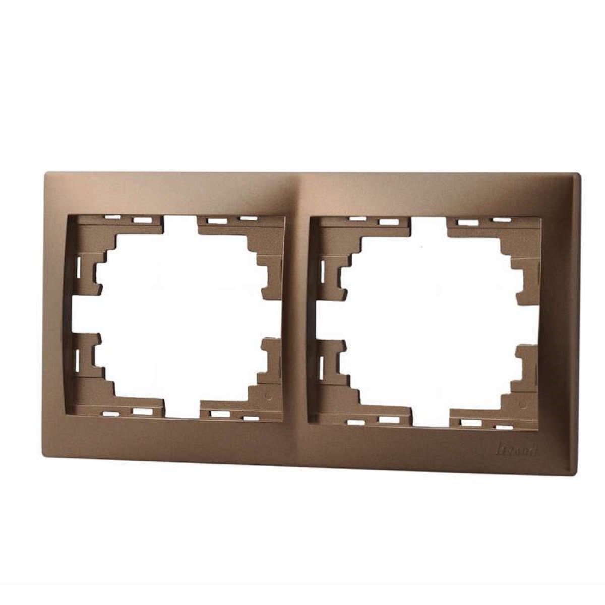 

Рамка 2-ая горизонтальная Lezard Mira коричневая 701-3100-147, Коричневый, 701-3100-147 Mira