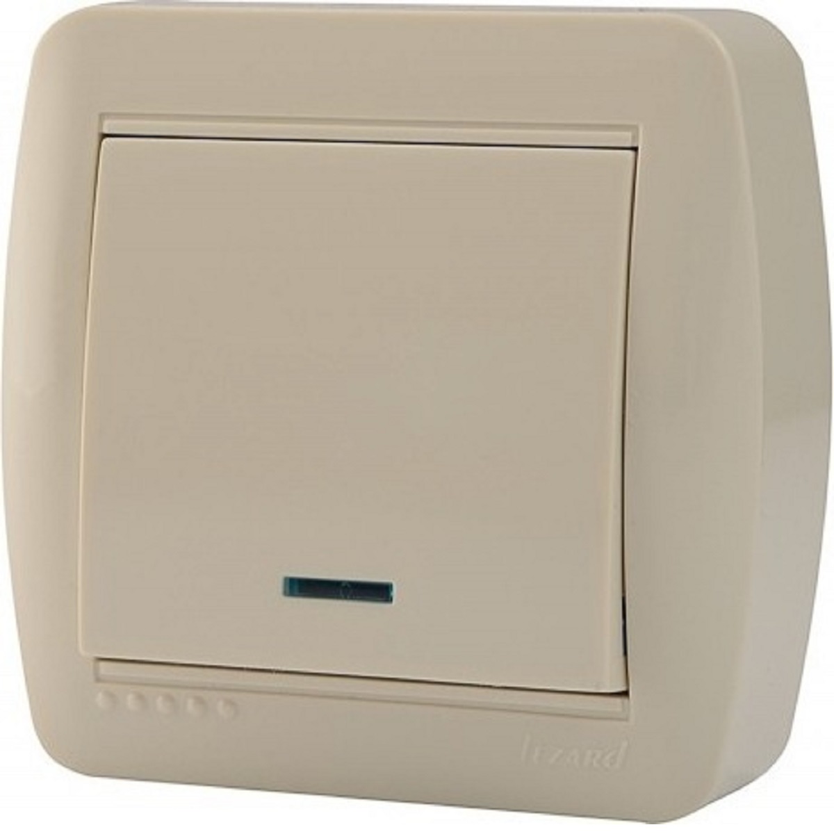 

Выключатель с подсветкой Lezard Demet кремовый 711-0300-111, 711-0300-111 Demet