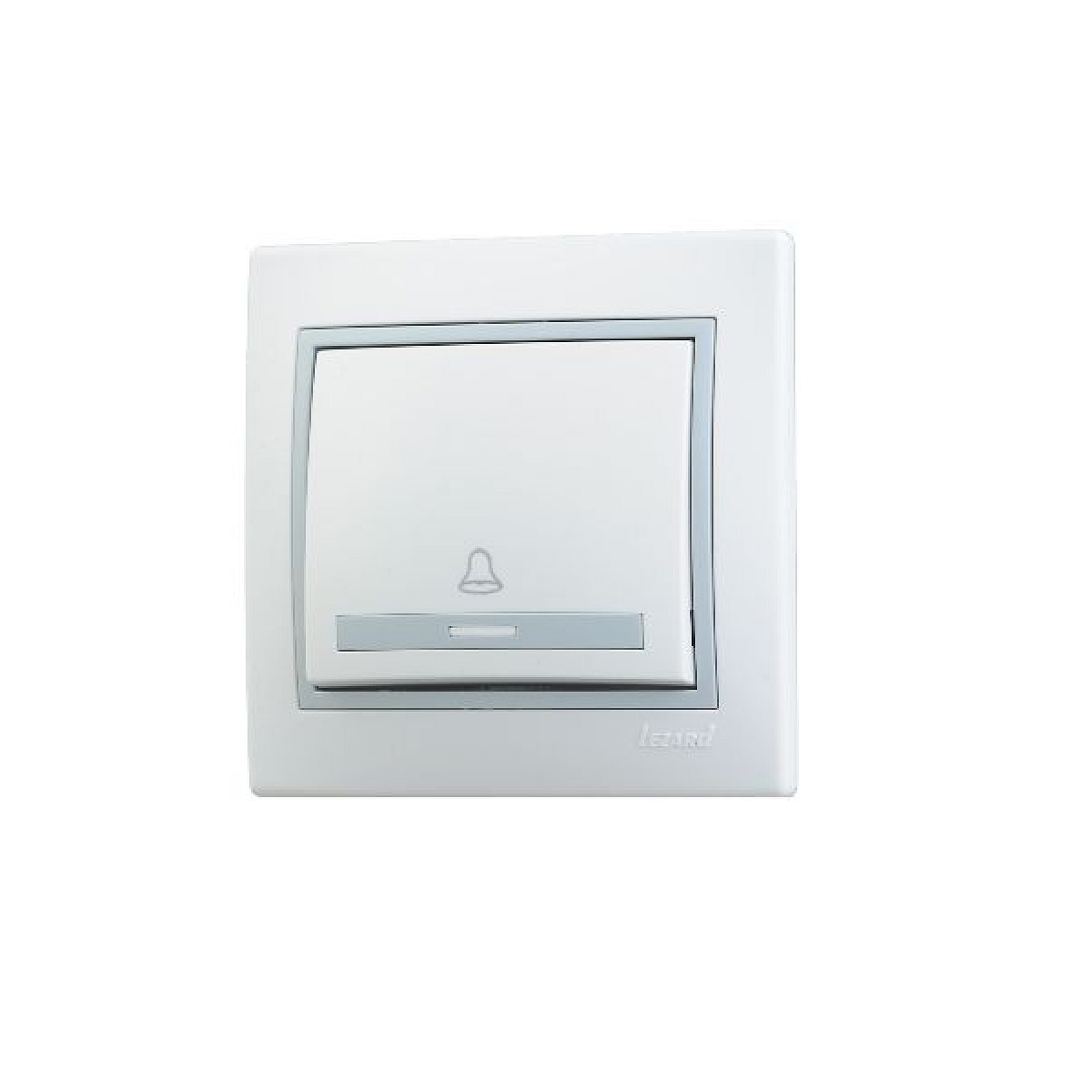 

Кнопка звонка Lezard Mira белый с серой вставкой 701-0215-103, 701-0215-103 Mira