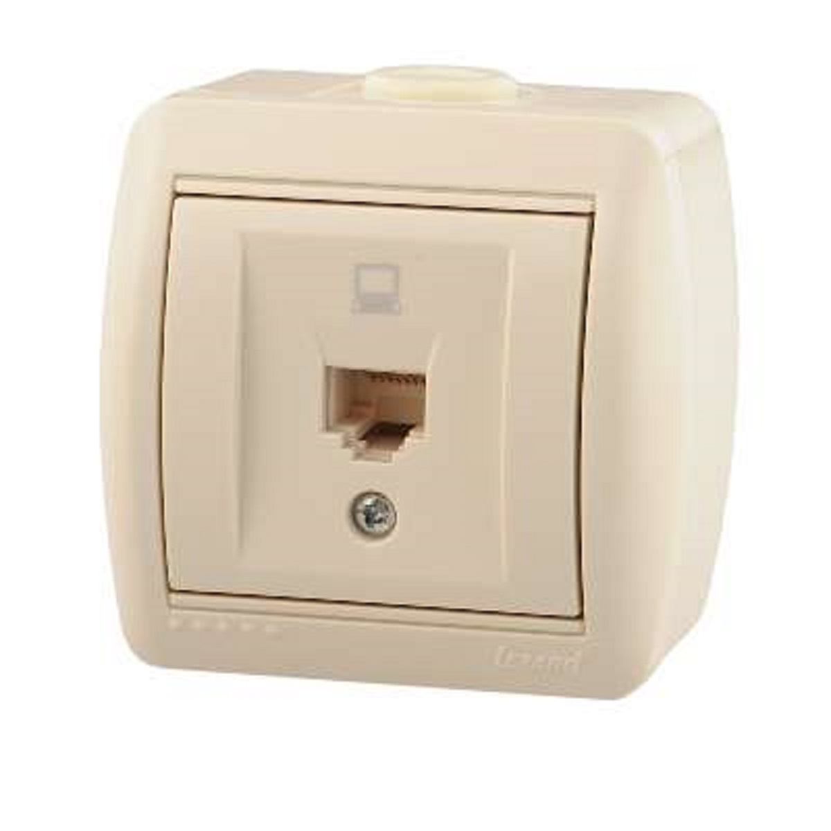 

Розетка компьютерная Lezard Nata кремовая 710-0300-139, Кремовый, 710-0300-139 Nata