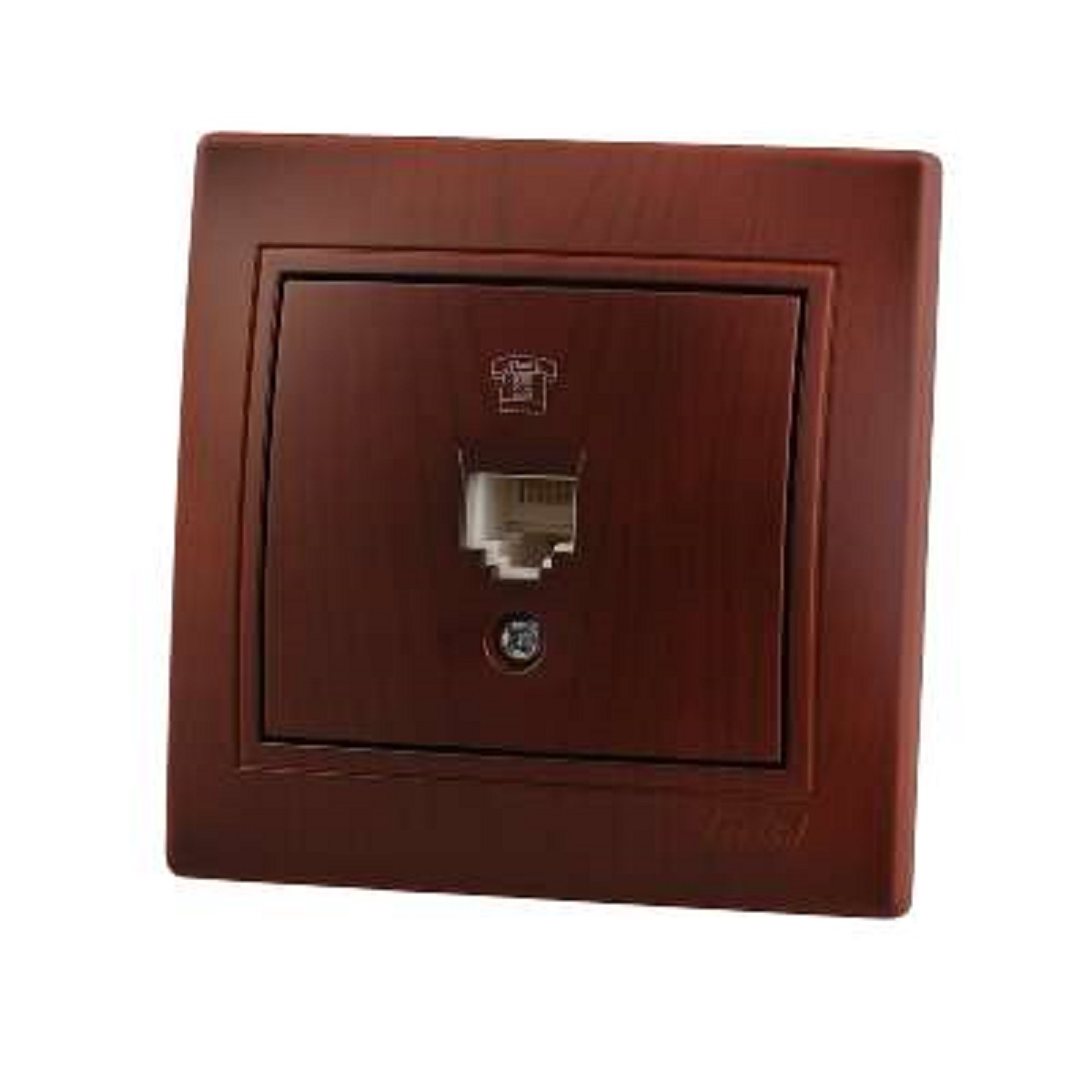 

Розетка телефонная евро Lezard Mira вишня 701-0601-137, Вишневый, 701-0601-137 Mira