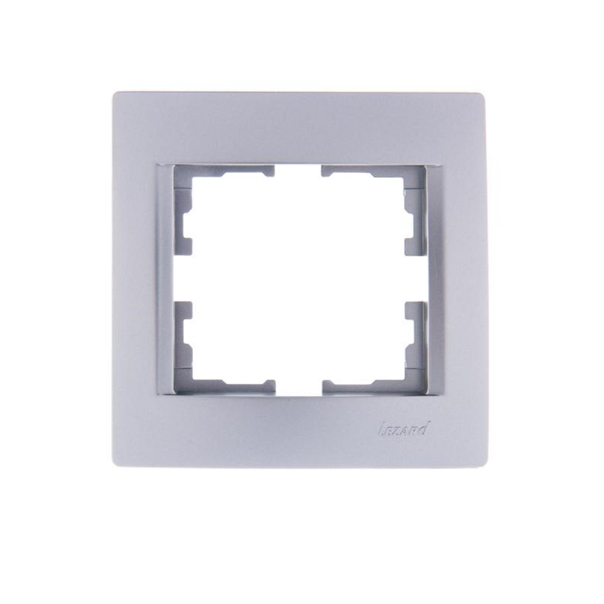 

Рамка 1-ая горизонтальная Lezard Karina серебро 707-4300-146, Матовое серебро, 707-4300-146 Karina