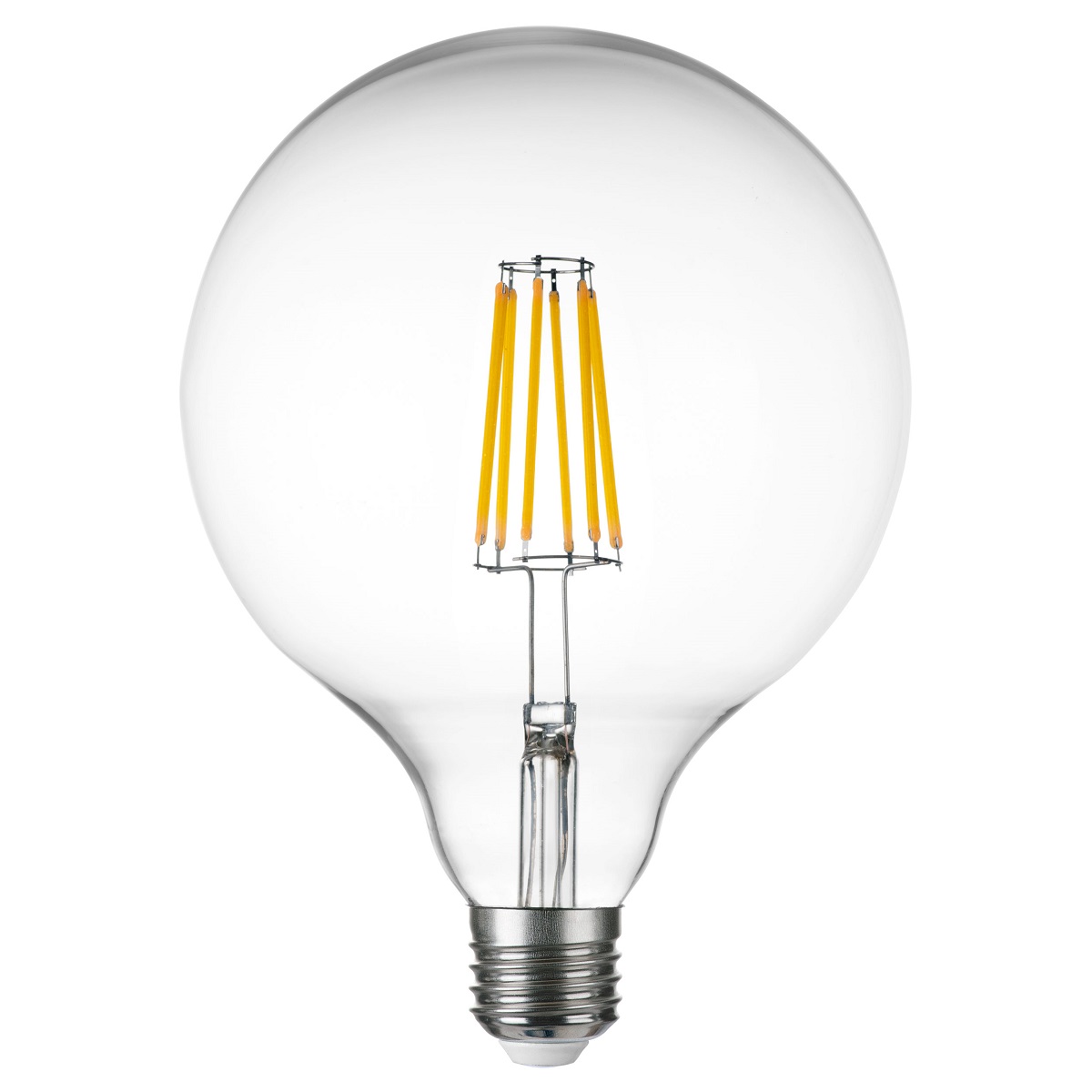 

Лампа светодиодная филаментная Lightstar LED Filament E27 10W 4000K груша прозрачная 933204, Прозрачный, 933204 LED Filament
