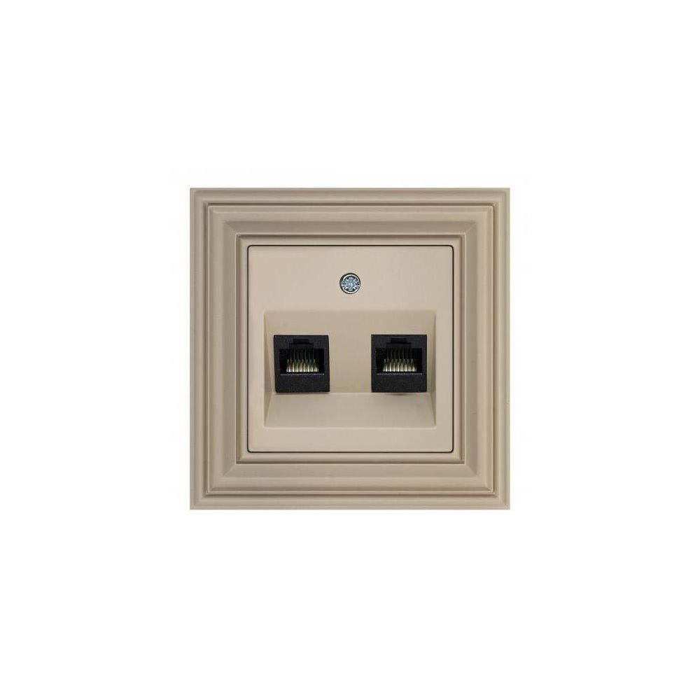 

Розетка 2хRJ45 Liregus Retro кремовый омбре 29-137, 29-137 Retro кремовый омбре ()