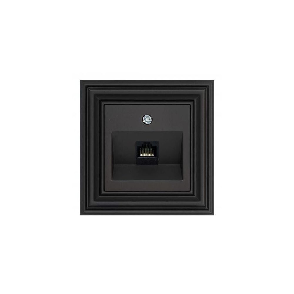 

Розетка RJ45 Liregus Retro черный матовый 29-235, 29-235 Retro черный матовый ()