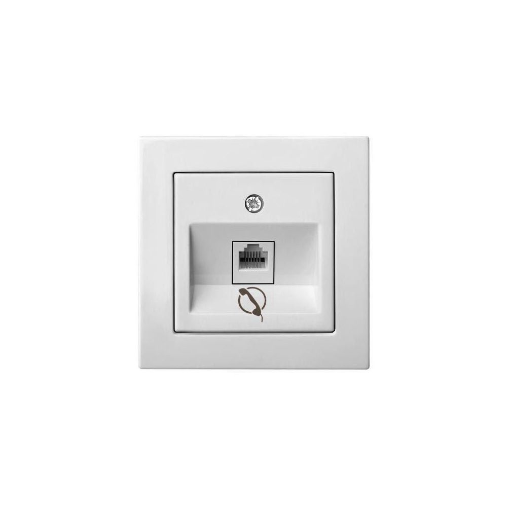 

Розетка RJ11 Liregus Epsilon белый 28-030, 28-030 Epsilon белый ()