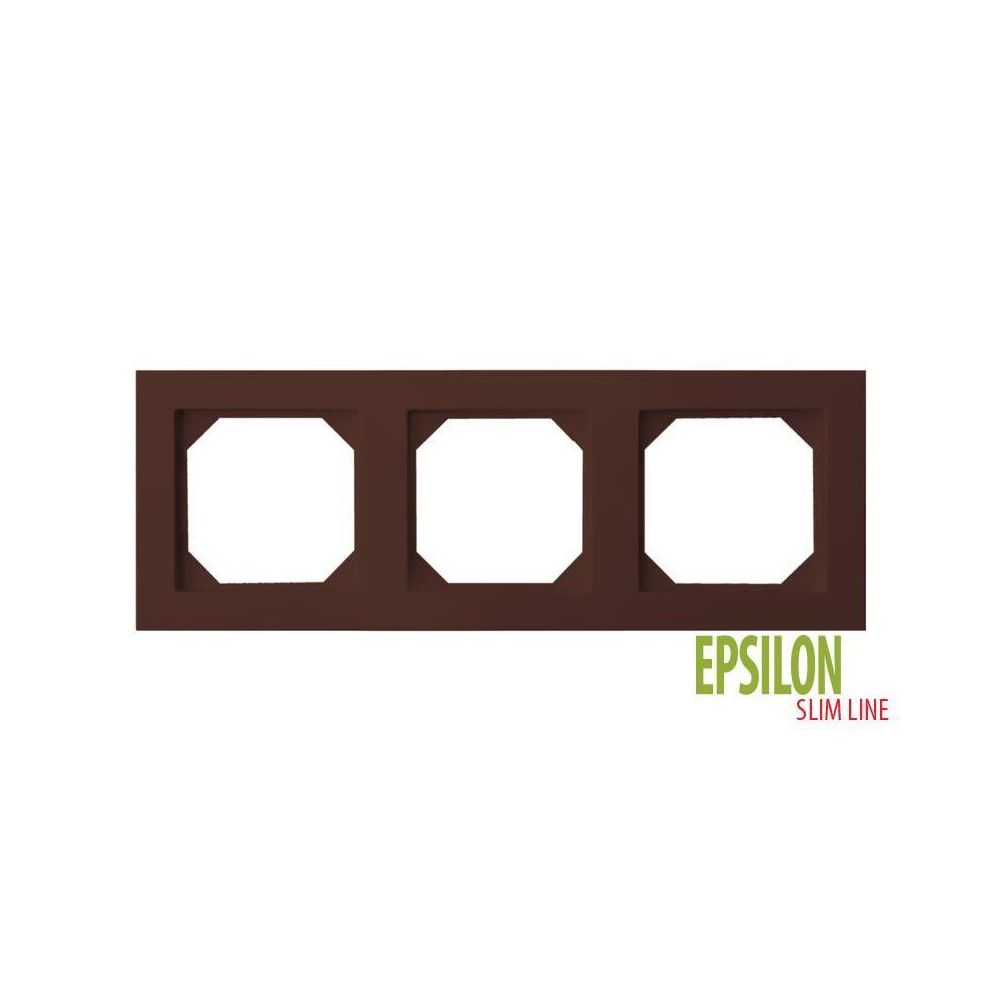 

Рамка 3-постовая Liregus Epsilon коричневый 28-153, 28-153 Epsilon коричневый