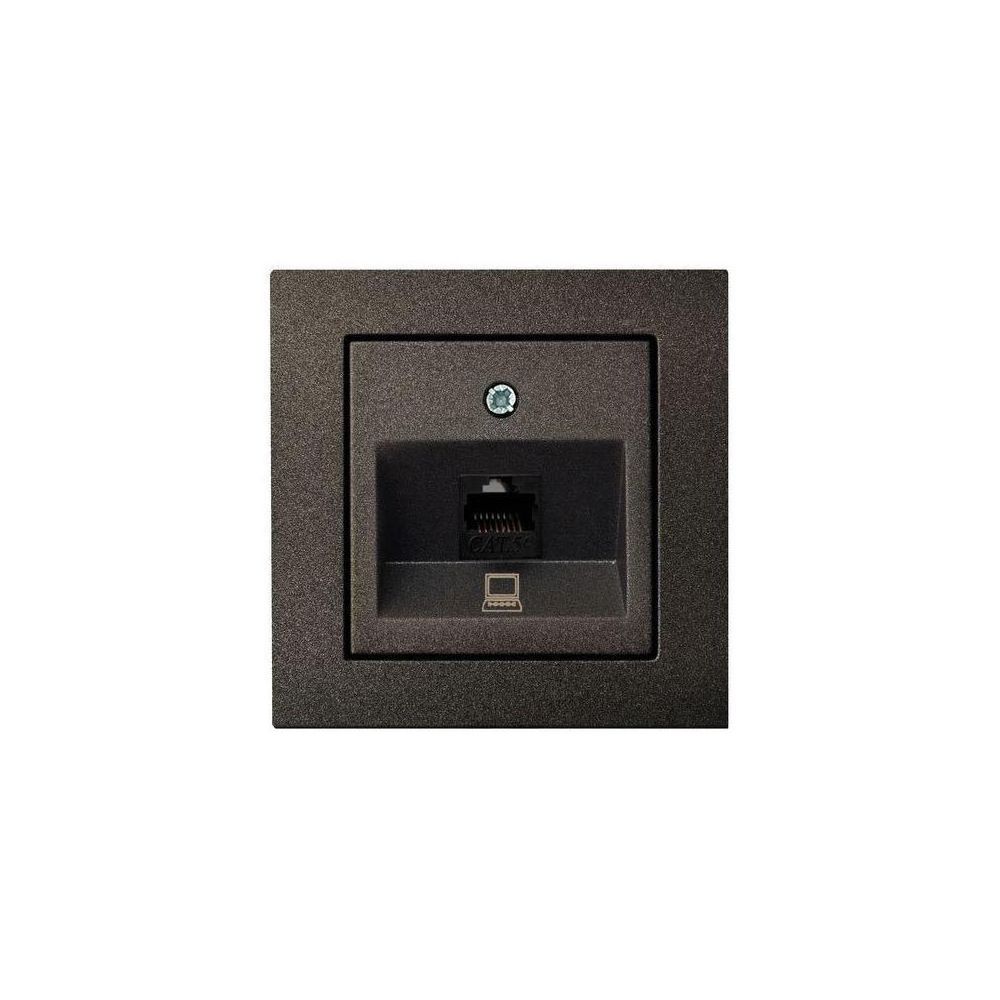

Розетка RJ45 Liregus Epsilon антрацит 28-1155, 28-1155 Epsilon антрацит ()