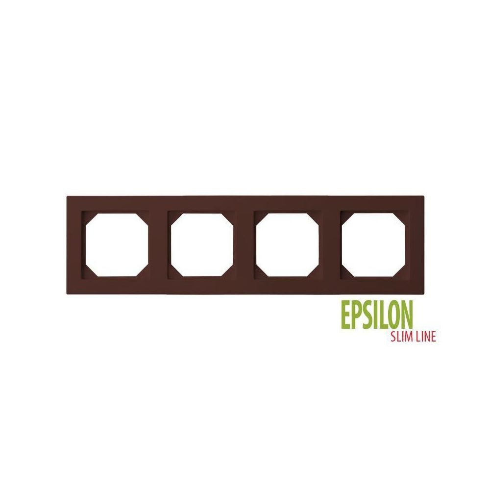 

Рамка 4-постовая Liregus Epsilon коричневый 28-154, 28-154 Epsilon коричневый
