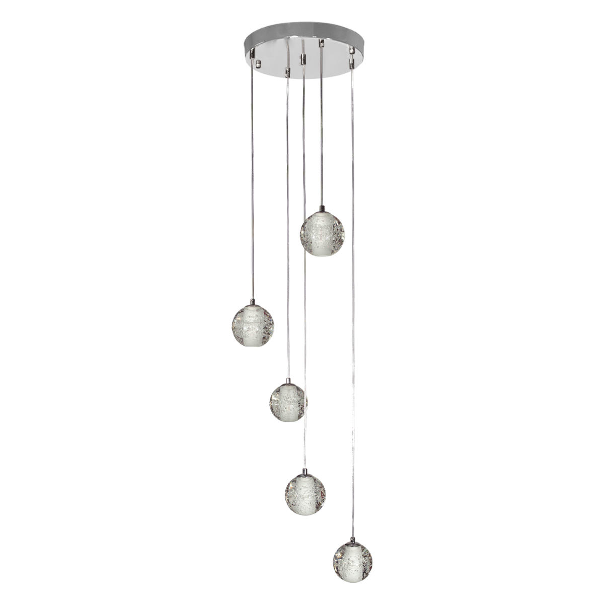 

Подвесная люстра Loft IT Rain 10112/5, Хром, 10112/5 Rain