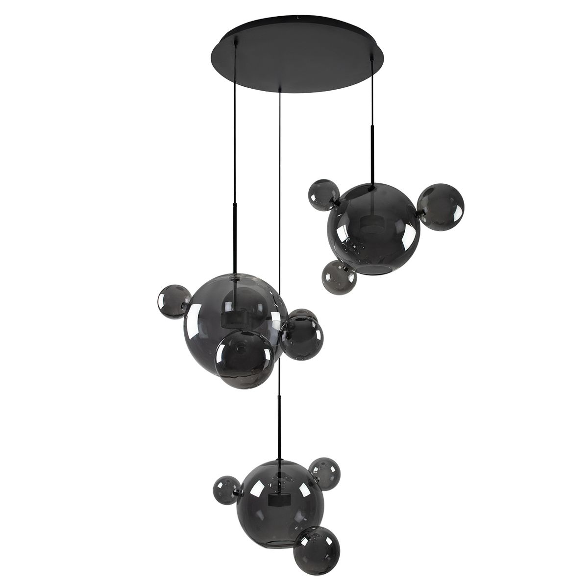 

Подвесная светодиодная люстра Loft IT Bolle 2029-D3, Дымчатый, 2029-D3 Bolle