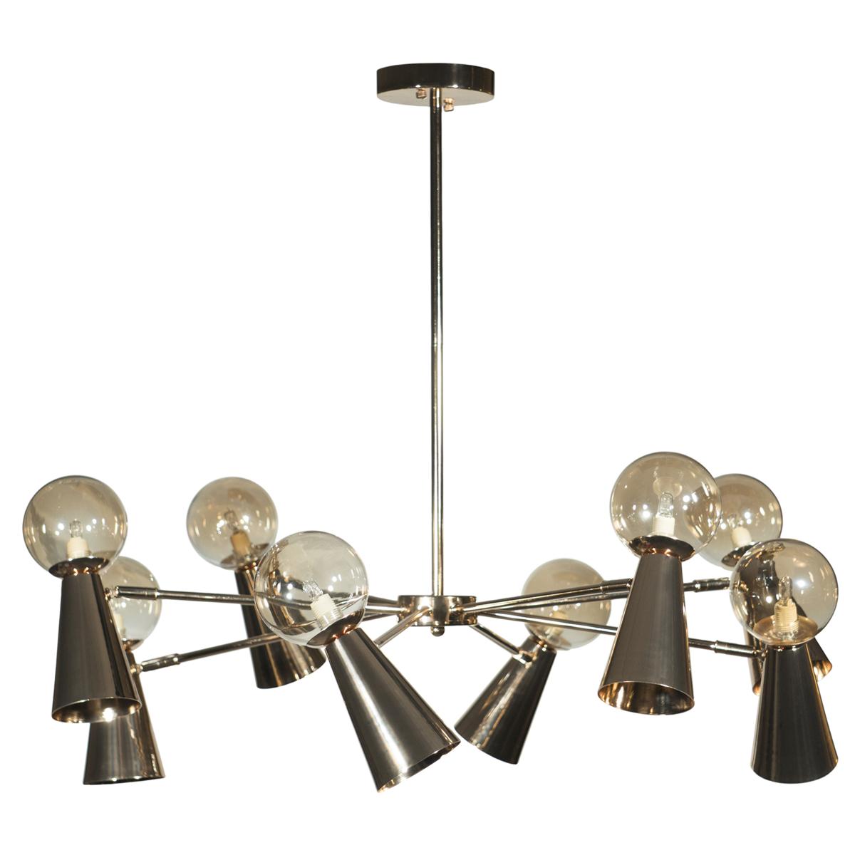 

Подвесная люстра Loft IT Halley 10046/8 Gold, Янтарный, 10046/8 Gold Halley