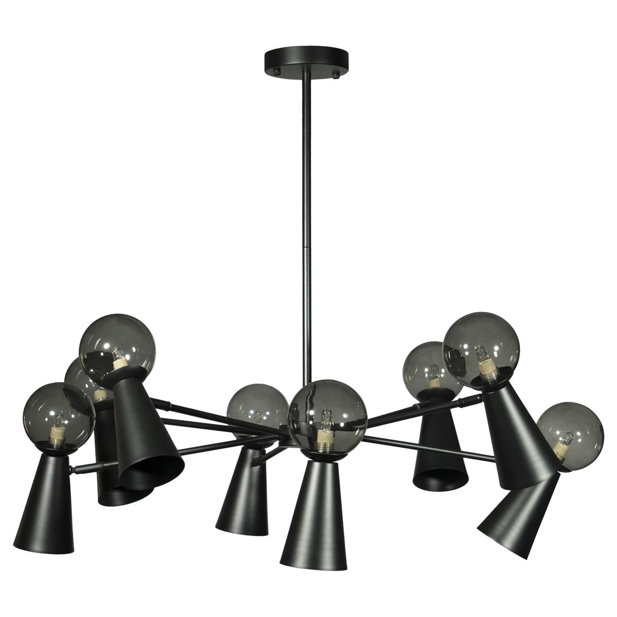 

Подвесная люстра Loft IT Halley 10046/8 Black, Дымчатый, 10046/8 Black Halley
