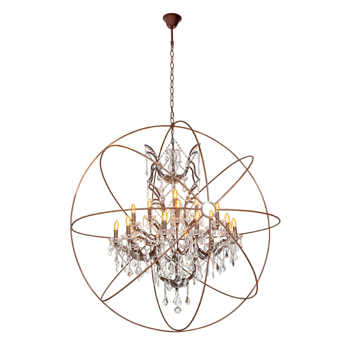 

Люстра Loft IT, Коричневый, LOFT1897/21 Foucaults orb crysta