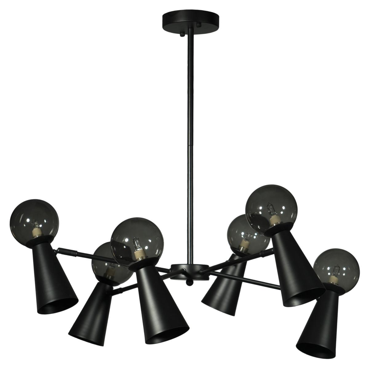 

Подвесная люстра Loft IT Halley 10046/6 Black, Дымчатый, 10046/6 Black Halley