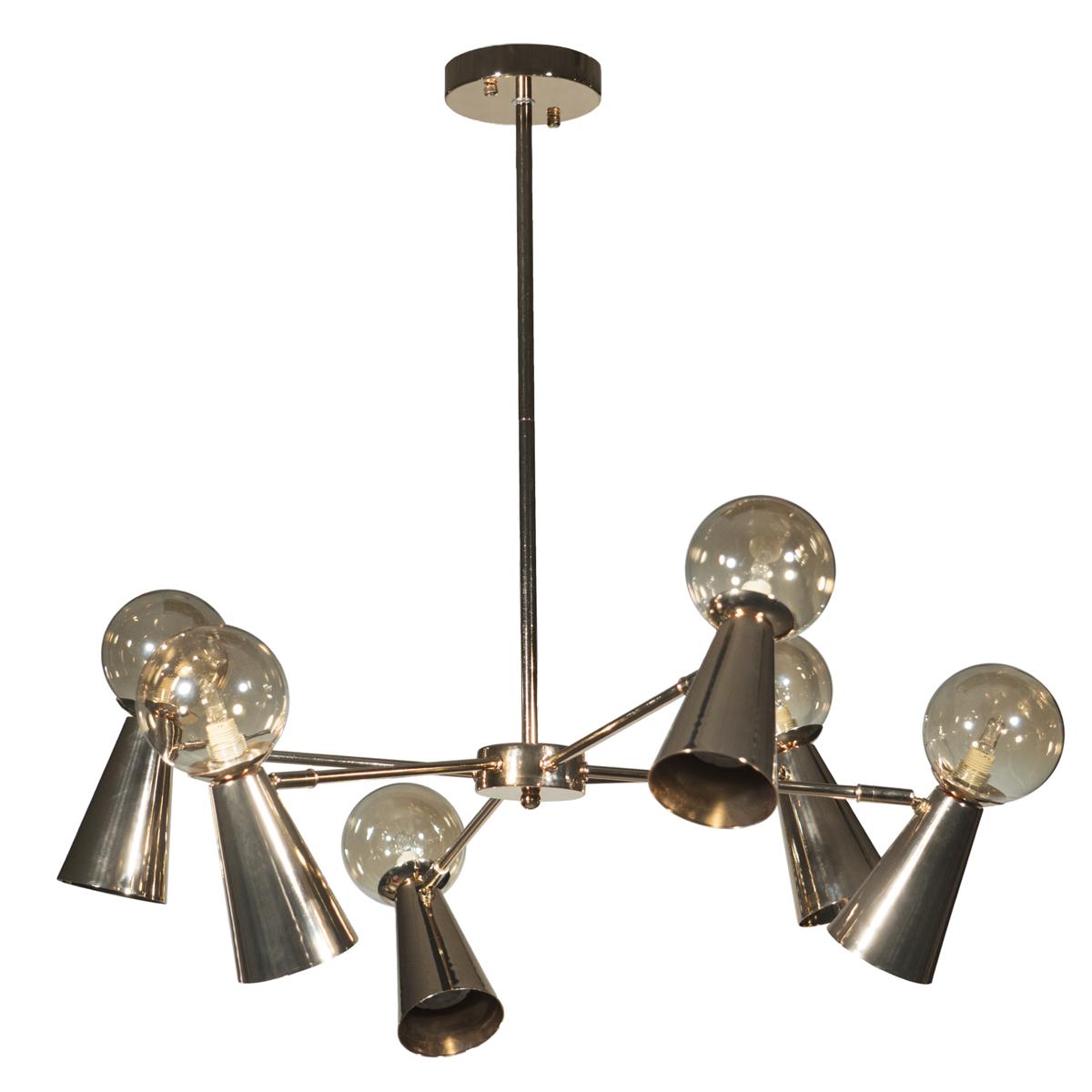 

Подвесная люстра Loft IT Halley 10046/6 Gold, Янтарный, 10046/6 Gold Halley