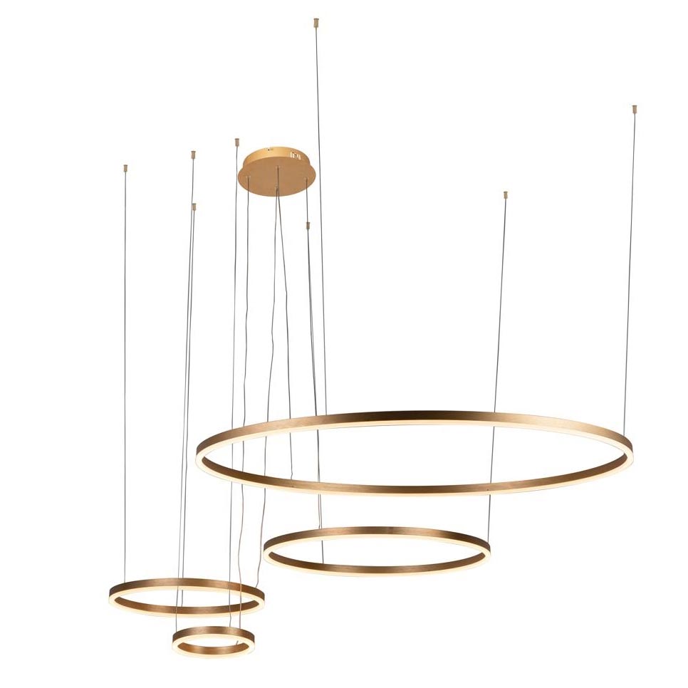 

Подвесной светодиодный светильник Loft IT Ring 10017/4M, Золотой, 10017/4M Ring