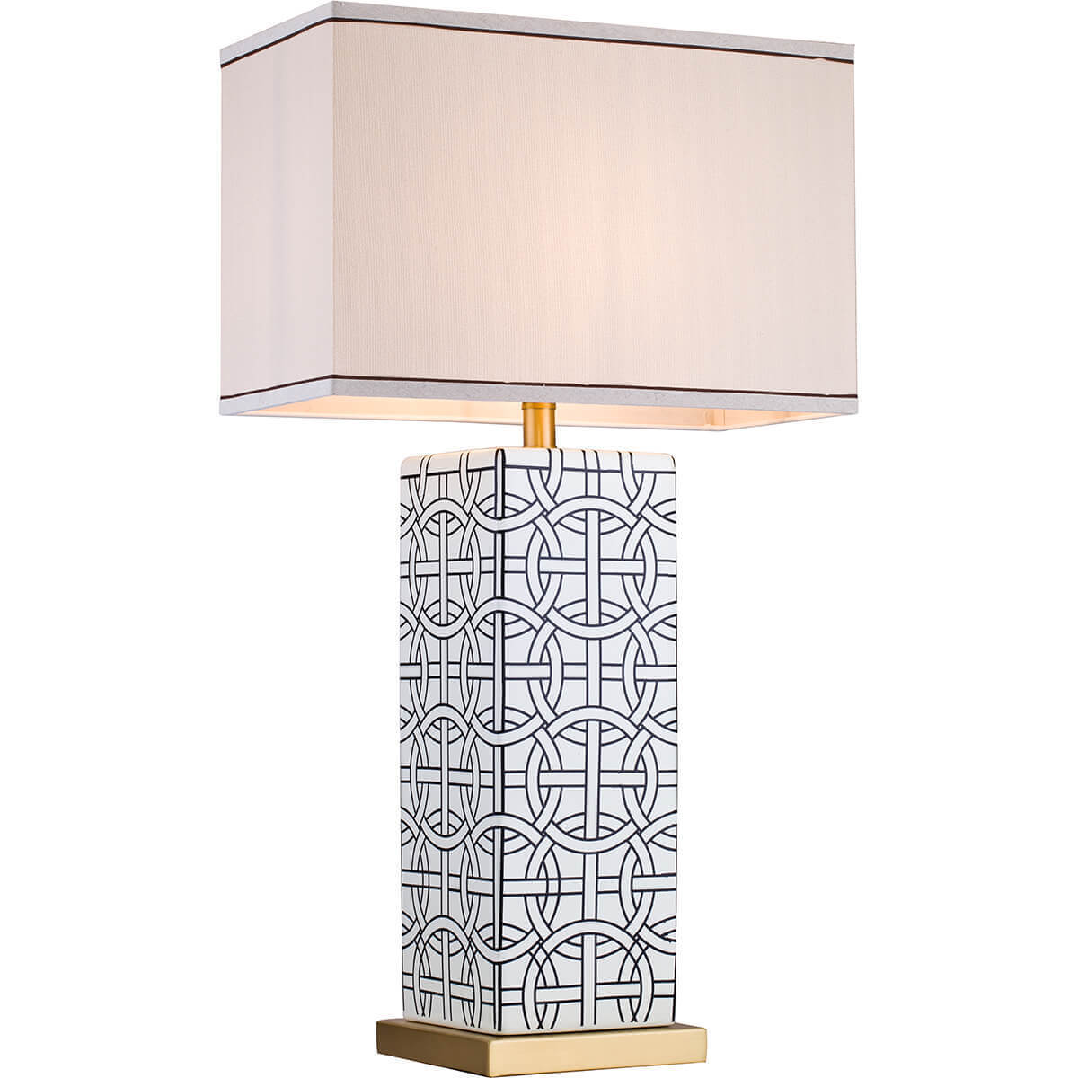 

Настольная лампа Lucia Tucci Harrods T936.1, Белый, Harrods T936.1 Harrods