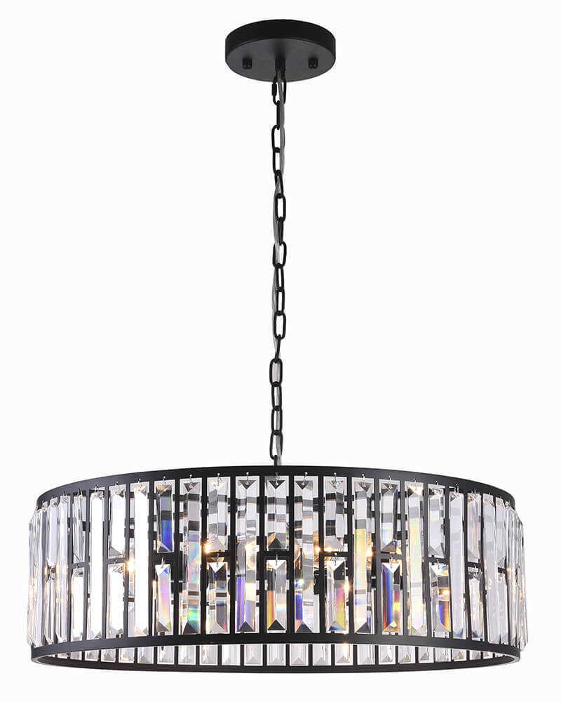 

Подвесная люстра Lumien Hall Кароль 0003/8P-BK-CL