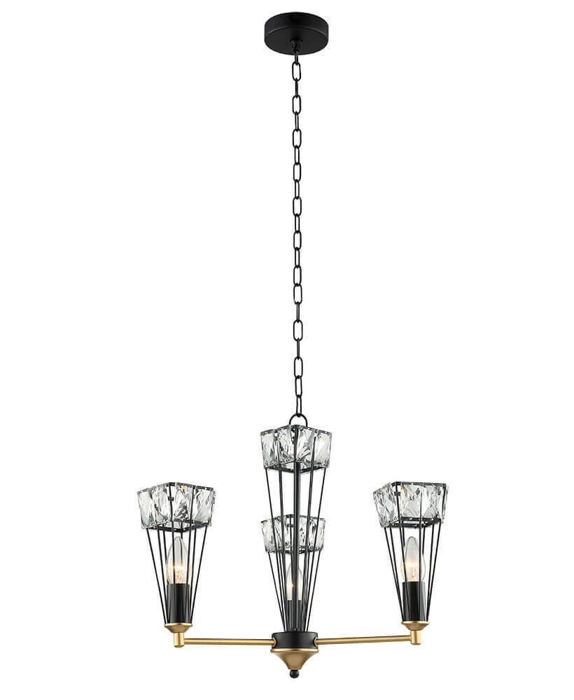 

Подвесная люстра Lumien Hall Велес 4019/3P-BK-GD
