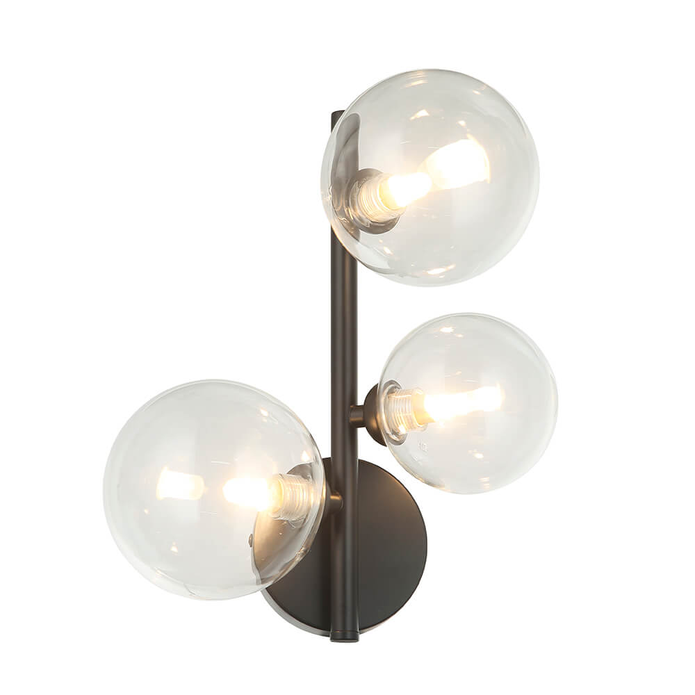 

Бра Lumien Hall Lovrenc LH4125/3W-BK-CL, Черный, LH4125/3W-BK-CL Lovrenc
