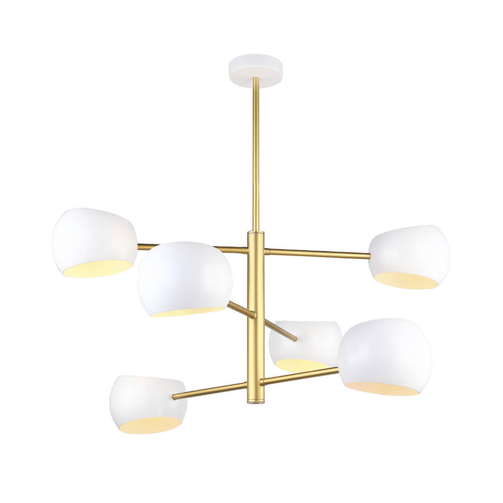 

Подвесная люстра Lumien Hall Стиг 4034/6P-GD-WT