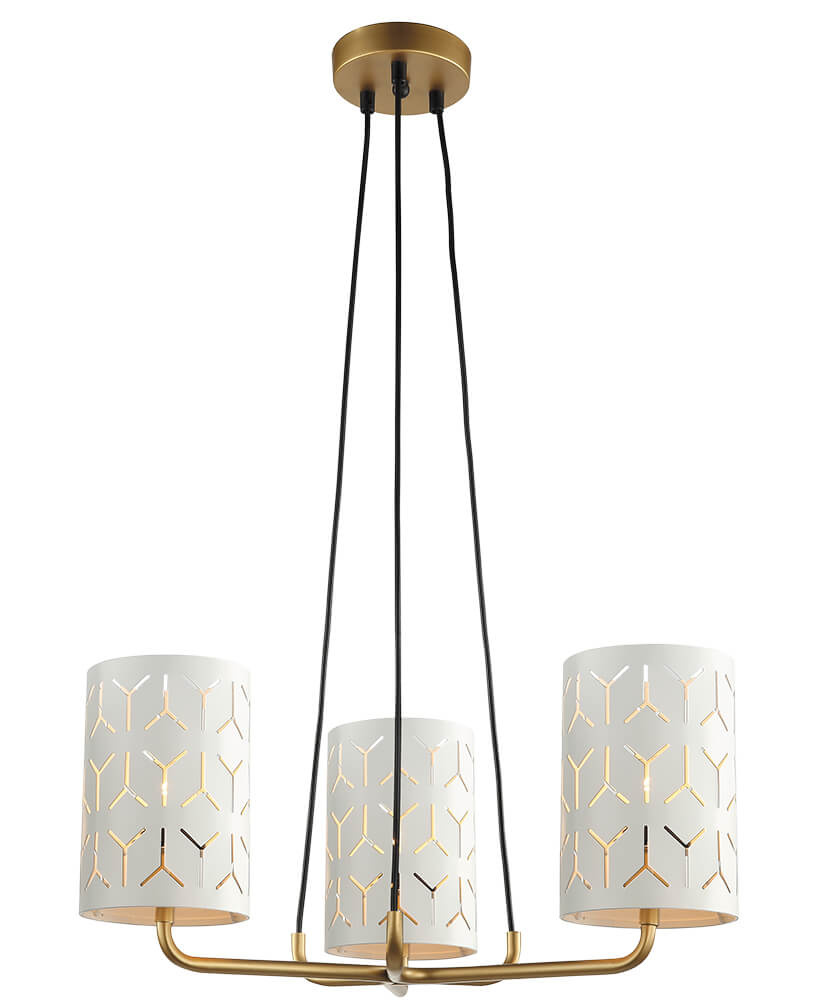 

Подвесная люстра Lumien Hall Аврил 4004/3P-GD-WT