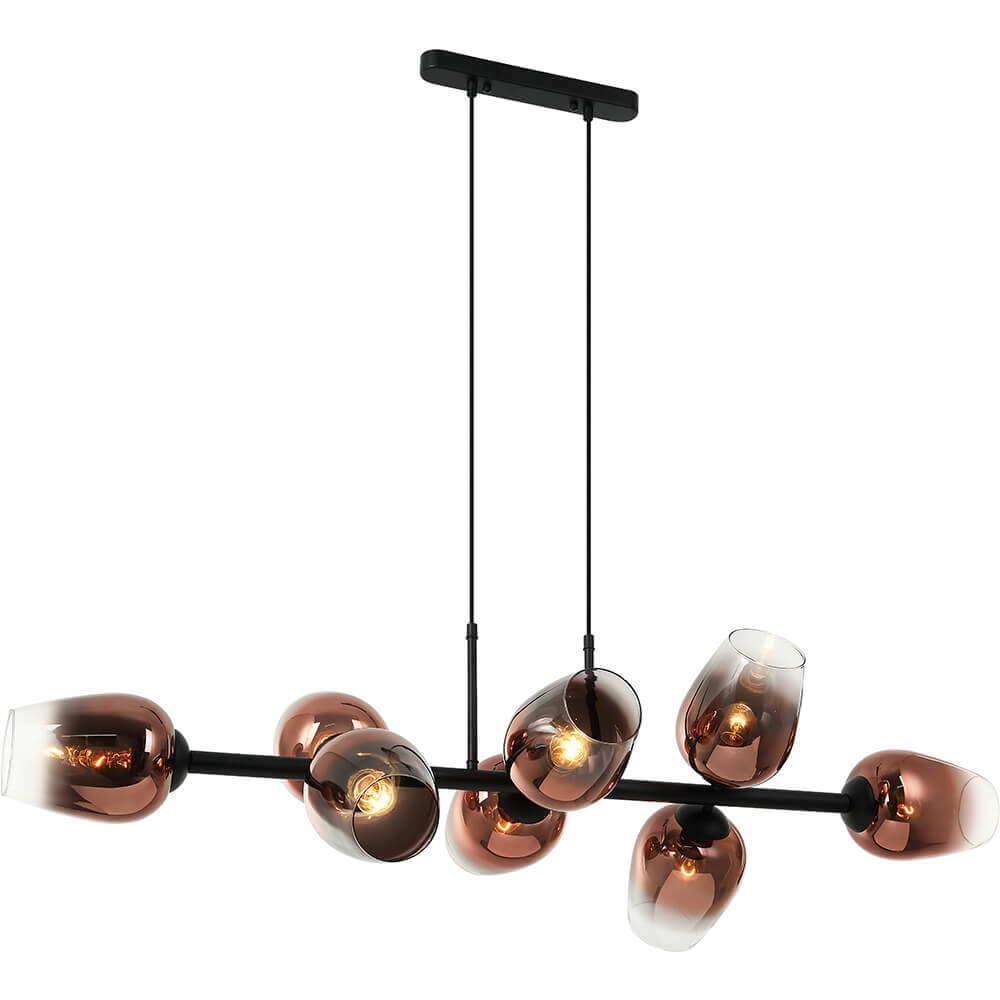 

Подвесная люстра Lumien Hall Меган 4036/8P-BK-COP
