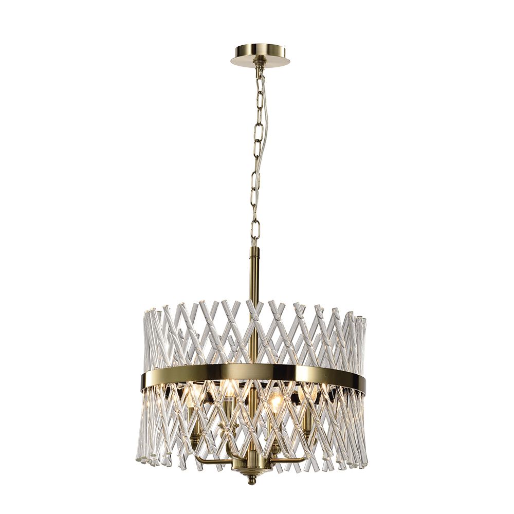 

Подвесная люстра Lumien Hall Базиано LH3040/4P-CO-CL, Латунь, LH3040/4P-CO-CL Baziano