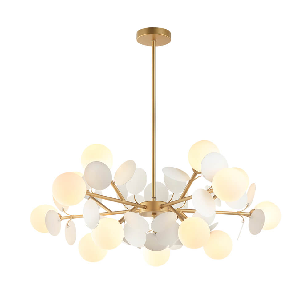 

Подвесная люстра Lumien Hall Ilmari LH4136/15P-GD-WT, Белый, LH4136/15P-GD-WT Ilmari