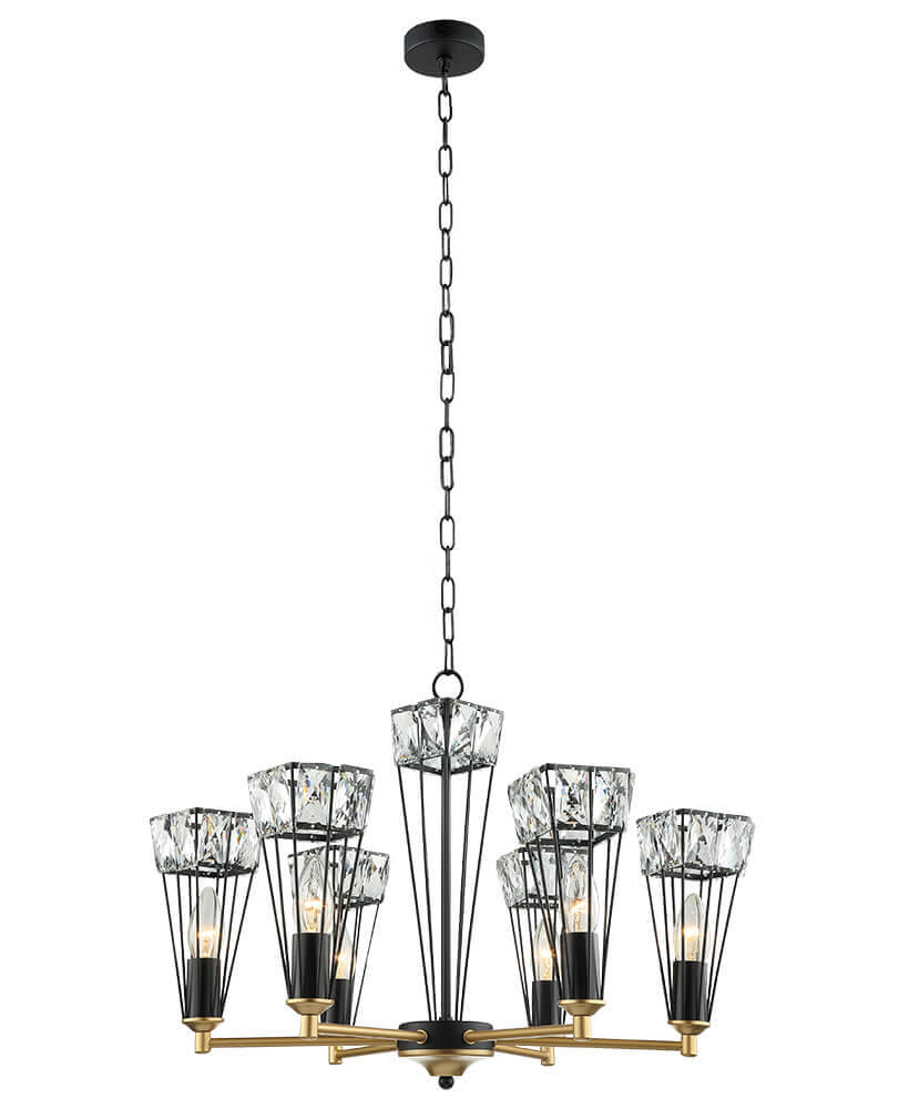 

Подвесная люстра Lumien Hall Велес 4019/6P-BK-GD