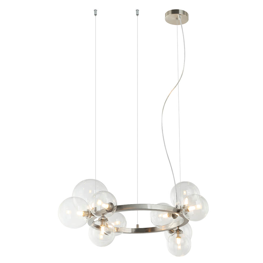 

Подвесная люстра Lumien Hall Lovrenc LH4125/11P-SN-CL, Никель, LH4125/11P-SN-CL Lovrenc