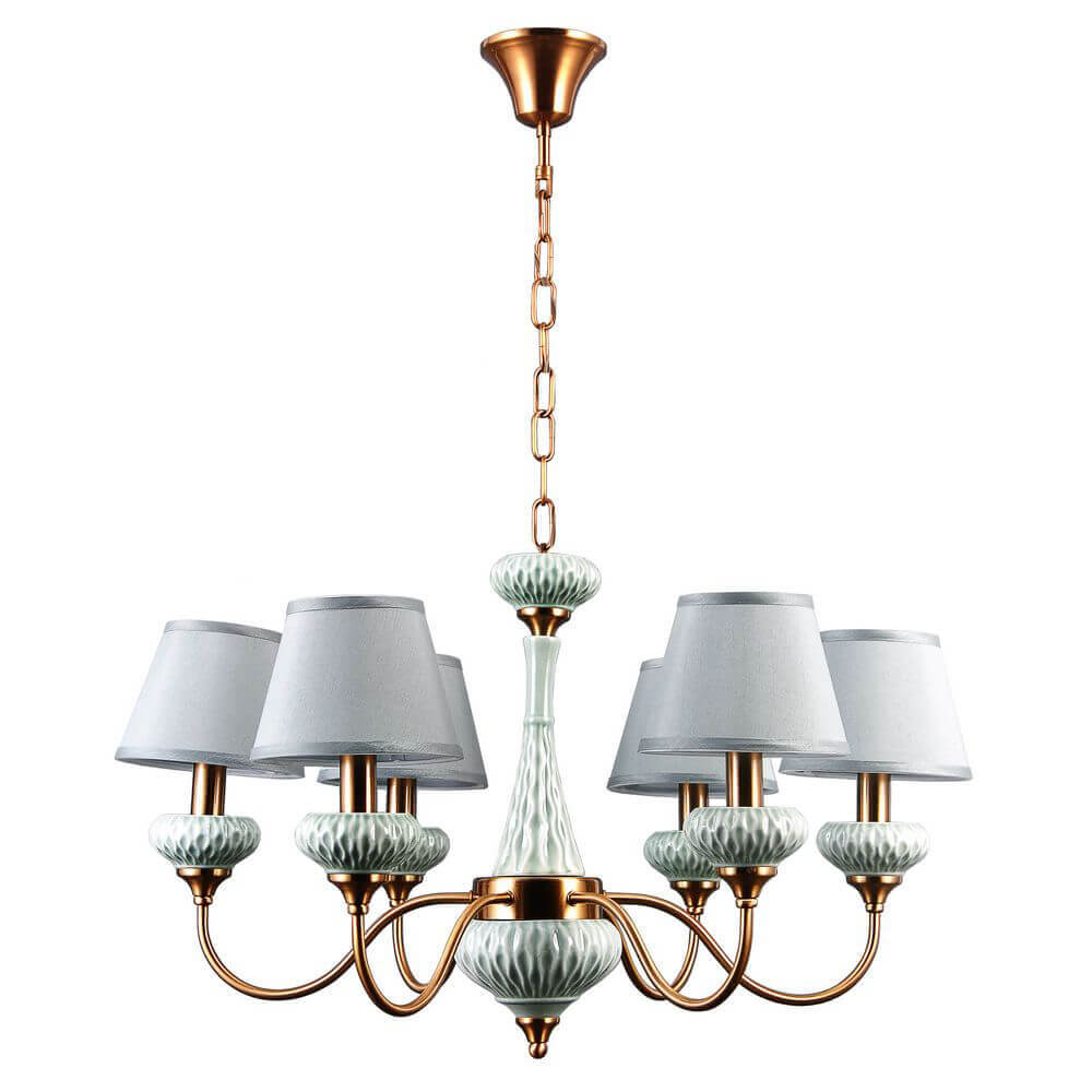

Подвесная люстра Lumien Hall Аста 1022/6H-CBR-GRGN