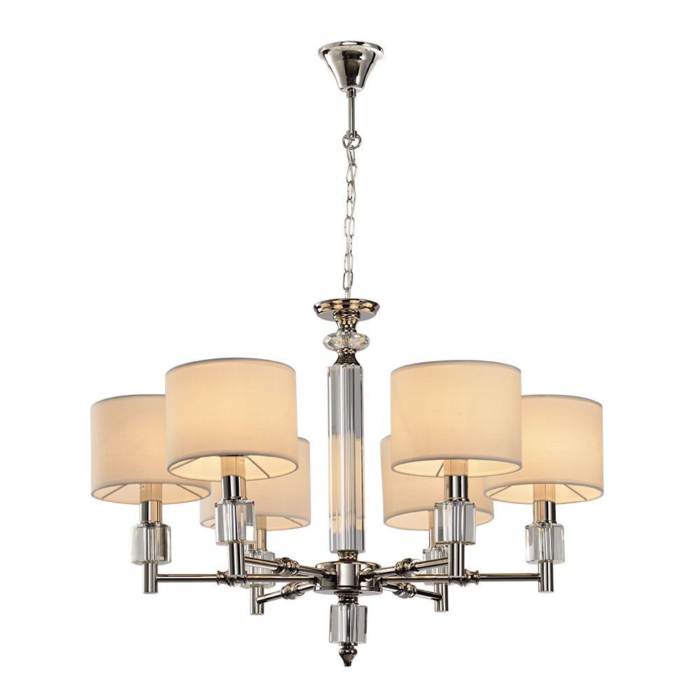

Подвесная люстра Lumien Hall Малье LH1053/6H-NK-WT, Белый, LH1053/6H-NK-WT Малье