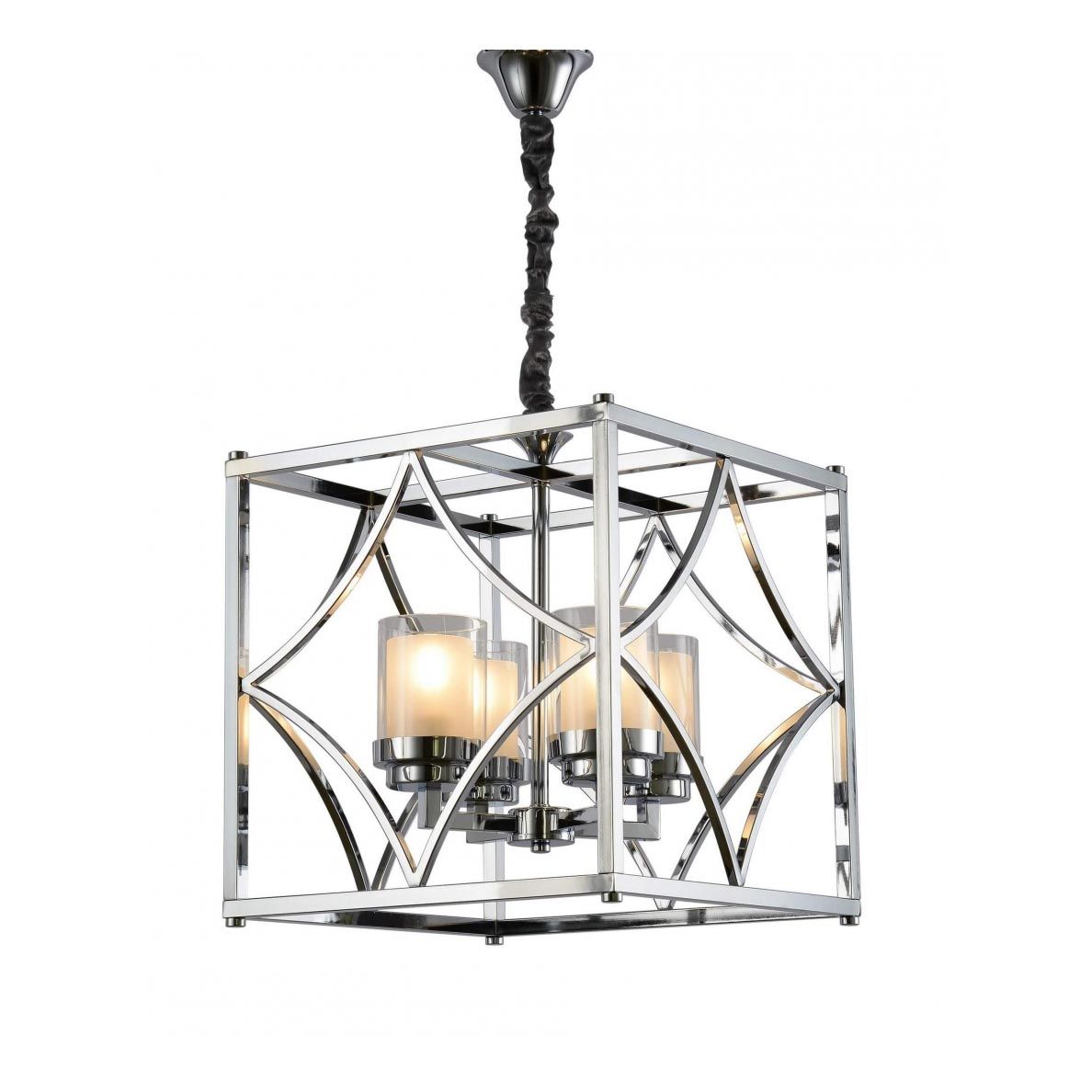 

Подвесная люстра Lumina Deco Quadrato LDP 1223-4 CHR, Белый, LDP 1223-4 CHR Quadrato